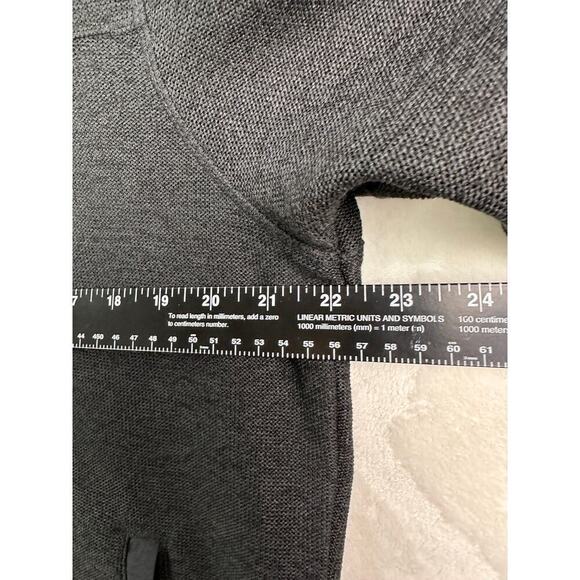 EDDIE BAUER Men's Sweater Fleece Classic Fit Pullover Size Med Heather Black - Picture 15 of 15